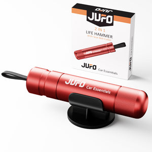 Jufo 2-in-1 safety tool premium gift packaging for car emergency escape