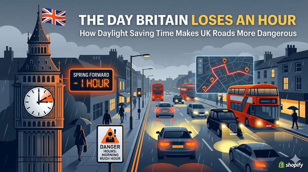 The Day Britain Loses an Hour: How Daylight Saving Time Makes UK Roads More Dangerous