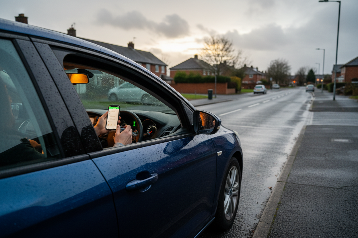 Friday evening drive-home safety check for UK drivers after showers