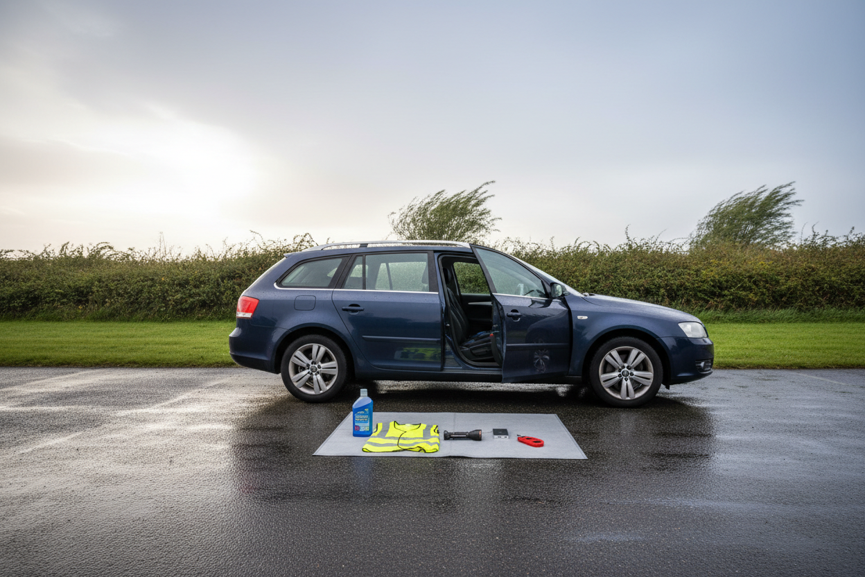 Saturday morning car check for UK drivers before rain and stronger winds