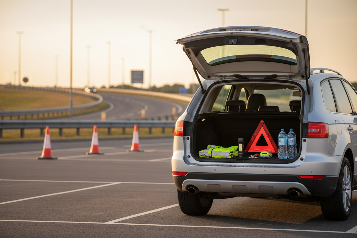 Family car prepared for M6 southbound closure between junctions 6 and 5