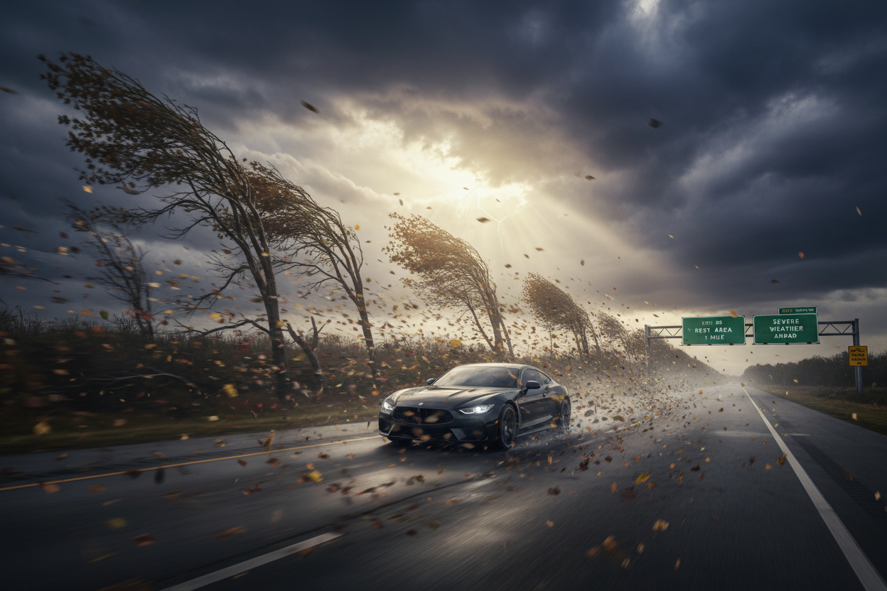 Driving in High Winds: When to Pull Over and When to Keep Going