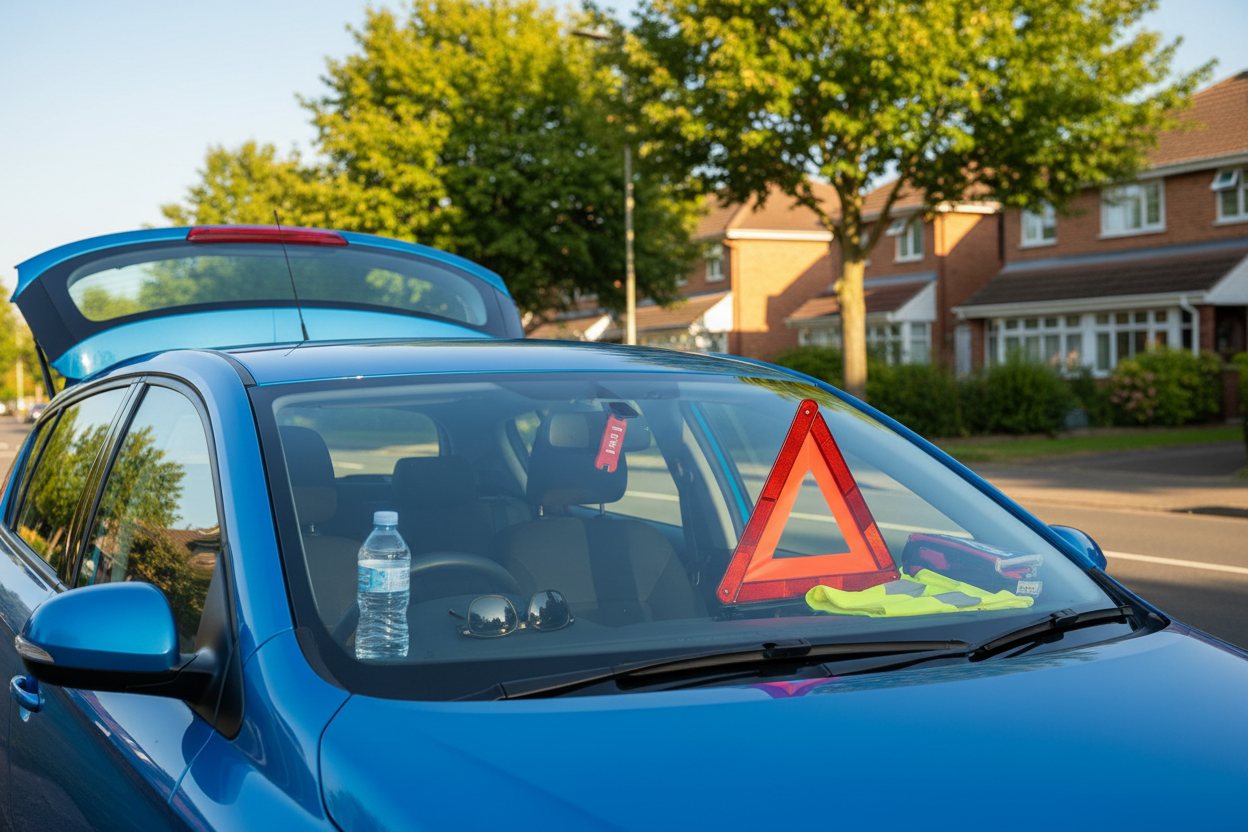 Thursday Hot-Weather Breakdown Prep for UK Drivers: Water, Tyres and a Reachable Roadside Kit Before 35C Travel