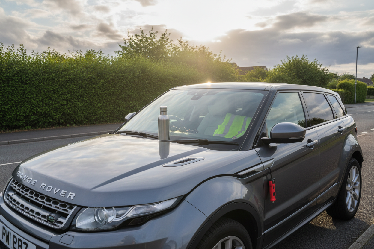 Early June Morning Car Checks: Sun Glare, Showers and a Reachable Emergency Kit