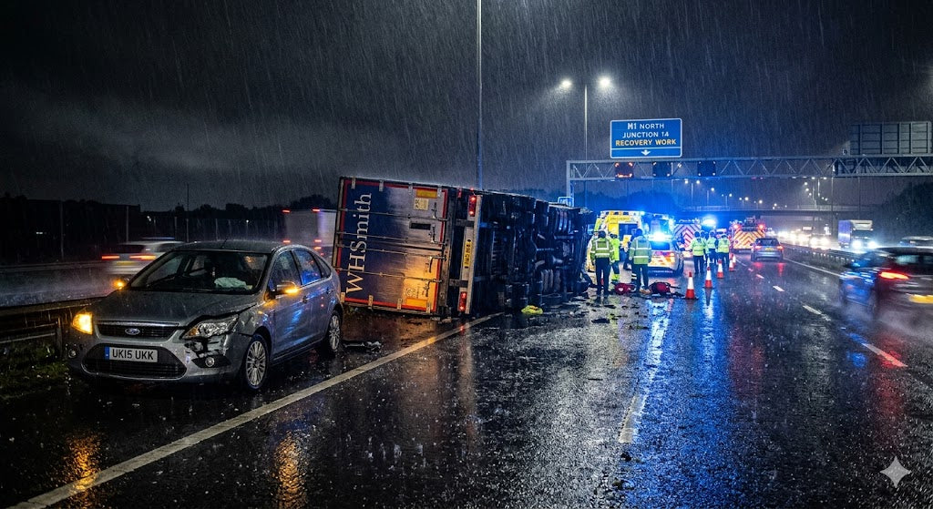 M6 Motorway Crash Near Staffordshire: Why Your Car Electronic Door Locks Could Leave You Trapped