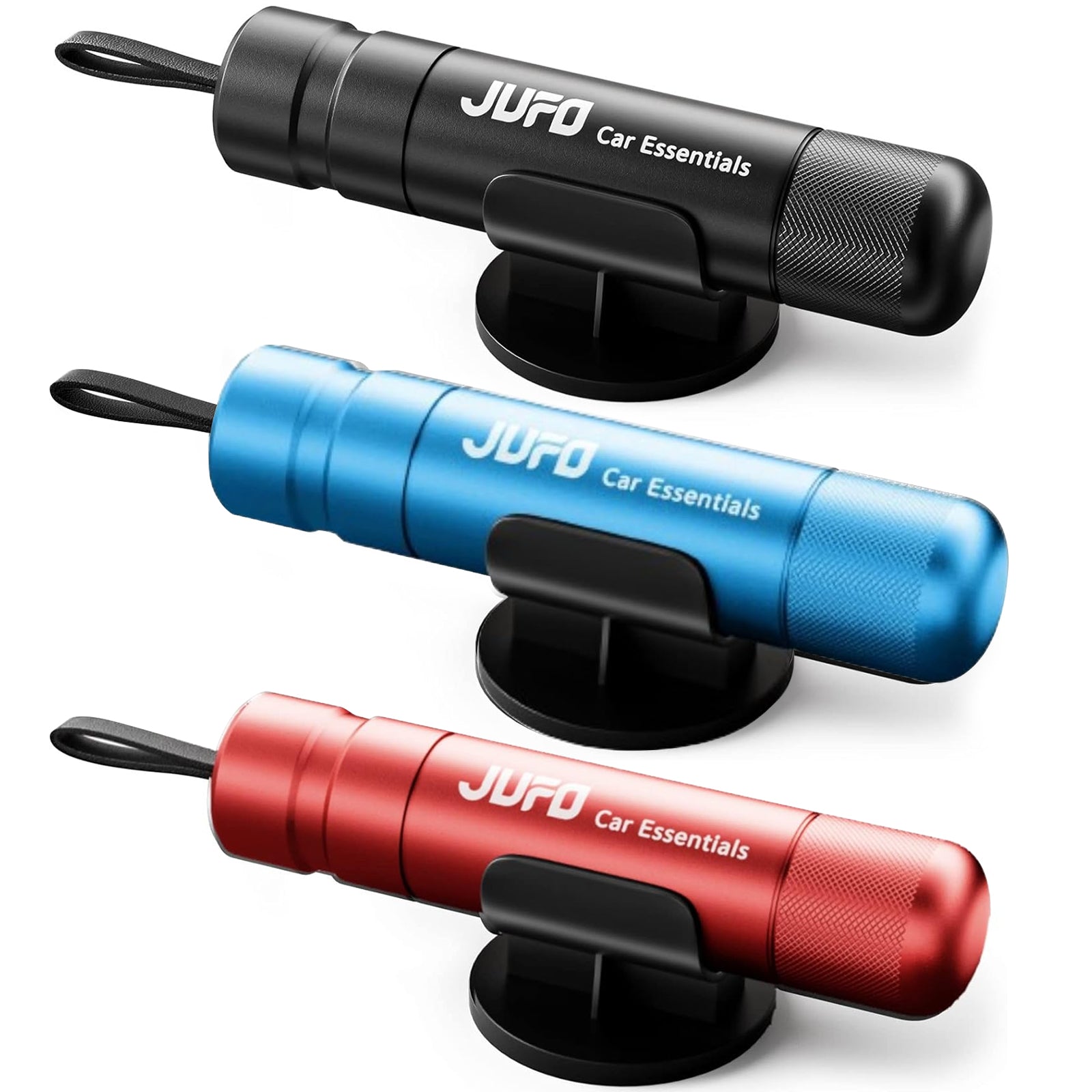 JUFO 3 Pack Car Escape Tool - Emergency Window Breaker & Seat Belt Cutter, Vehicle Safety Hammer