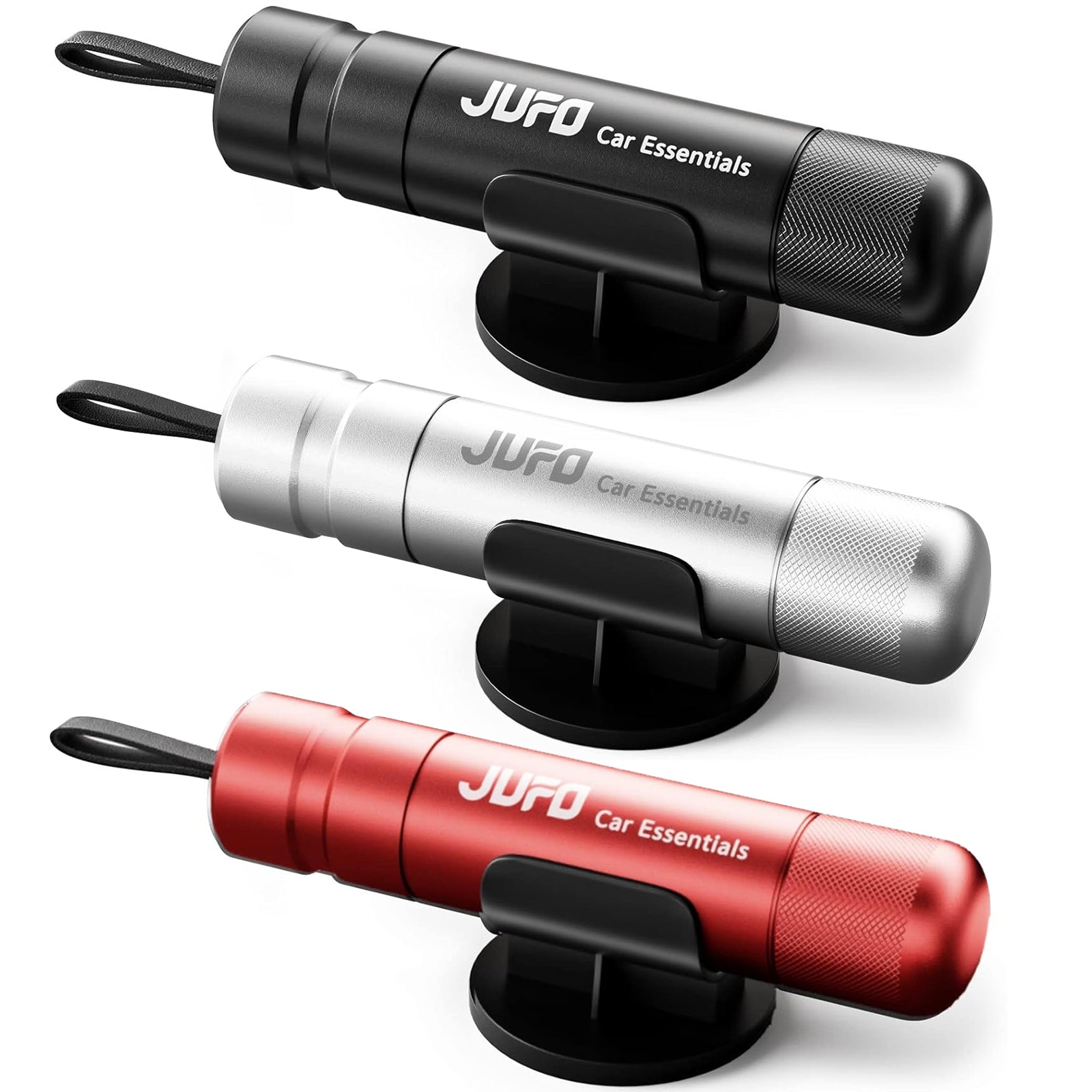 JUFO 3 Pack Car Escape Tool - Emergency Window Breaker & Seat Belt Cutter, Vehicle Safety Hammer