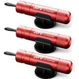 JUFO 3 Pack Car Escape Tool - Emergency Window Breaker & Seat Belt Cutter, Vehicle Safety Hammer