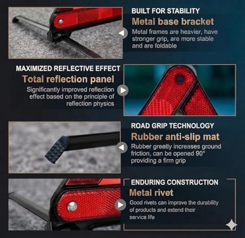 JUFO hi-vis vest warning triangle and emergency car escape tool