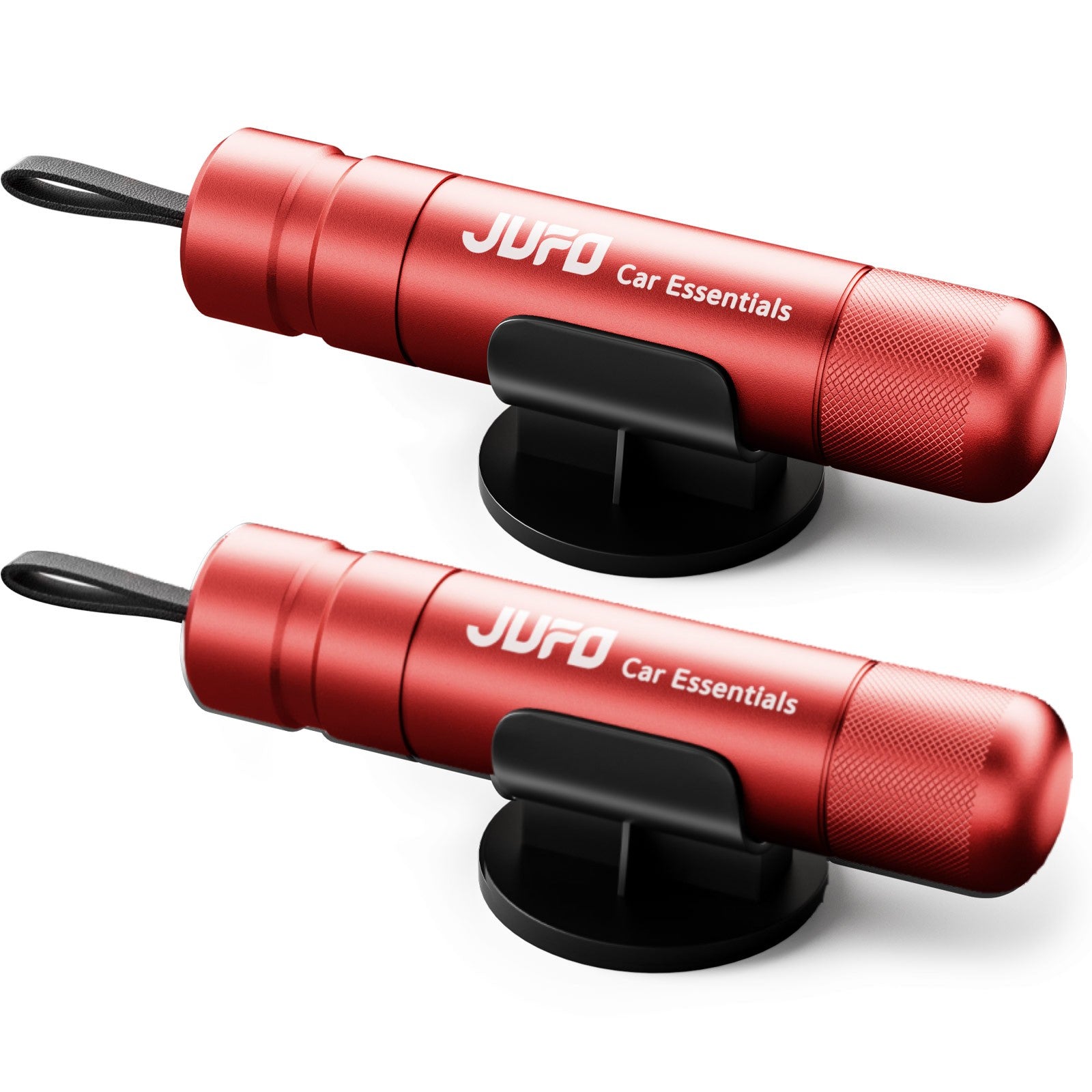 JUFO 2 Pack Car Escape Tool – Emergency Window Breaker & Seat Belt Cutter, Vehicle Safety Hammer for Car Escape